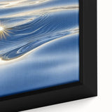 Golden Ripple Reflection – Abstract Dynamic Motion Wall Art