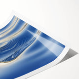 Golden Ripple Reflection – Abstract Dynamic Motion Wall Art