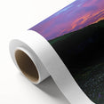 Scenic rolled canvas artwork showcasing majestic cliffs and a vibrant landscape, beautifully detailed for home decor, packaged securely in a protective tube.