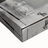 Geometric Black and White Abstract Bedroom Wall Art – Framed & Canvas