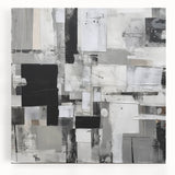 Geometric Black and White Abstract Bedroom Wall Art – Framed & Canvas