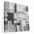 Geometric Black and White Abstract Bedroom Wall Art – Framed & Canvas