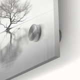 Acrylic Dining Room Artwork - Black and White Nature Reflection