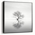 Acrylic Dining Room Artwork - Black and White Nature Reflection