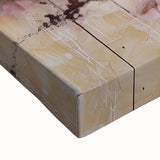 Golden Abstract Daisy – Modern Floral Wall Art for Living Room