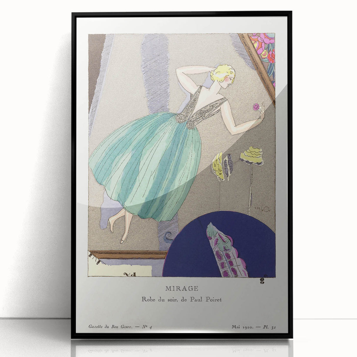 Stylish Art Deco Wall Art - Mirage Fashion Illustration Print