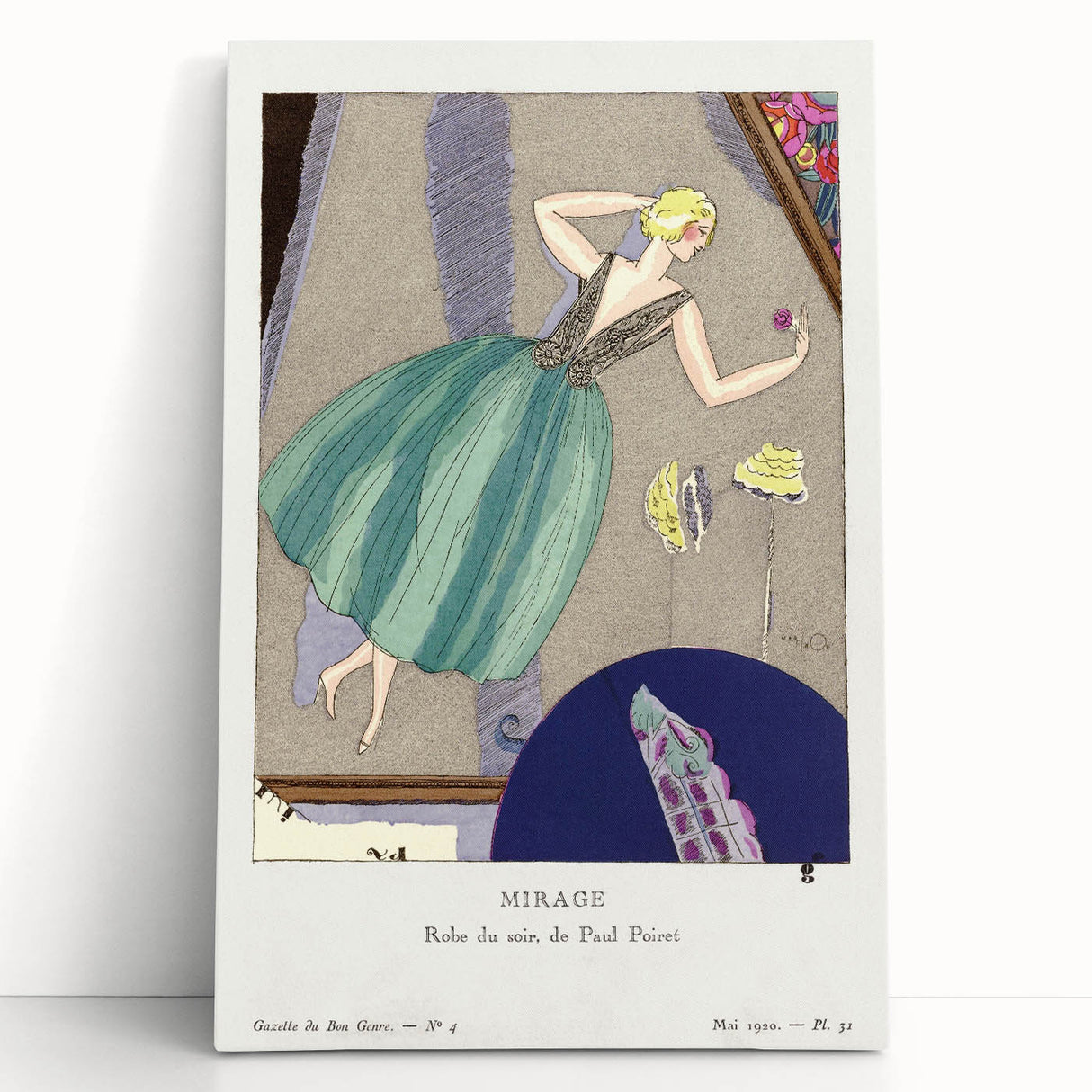 Stylish Art Deco Wall Art - Mirage Fashion Illustration Print