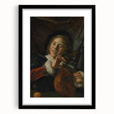 Baroque Art Print | Joyful Musician with Lute | Classic Art Piece