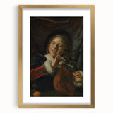 Baroque Art Print | Joyful Musician with Lute | Classic Art Piece