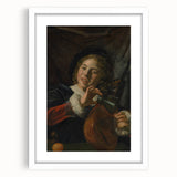 Baroque Art Print | Joyful Musician with Lute | Classic Art Piece