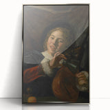Baroque Art Print | Joyful Musician with Lute | Classic Art Piece