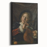 Baroque Art Print | Joyful Musician with Lute | Classic Art Piece