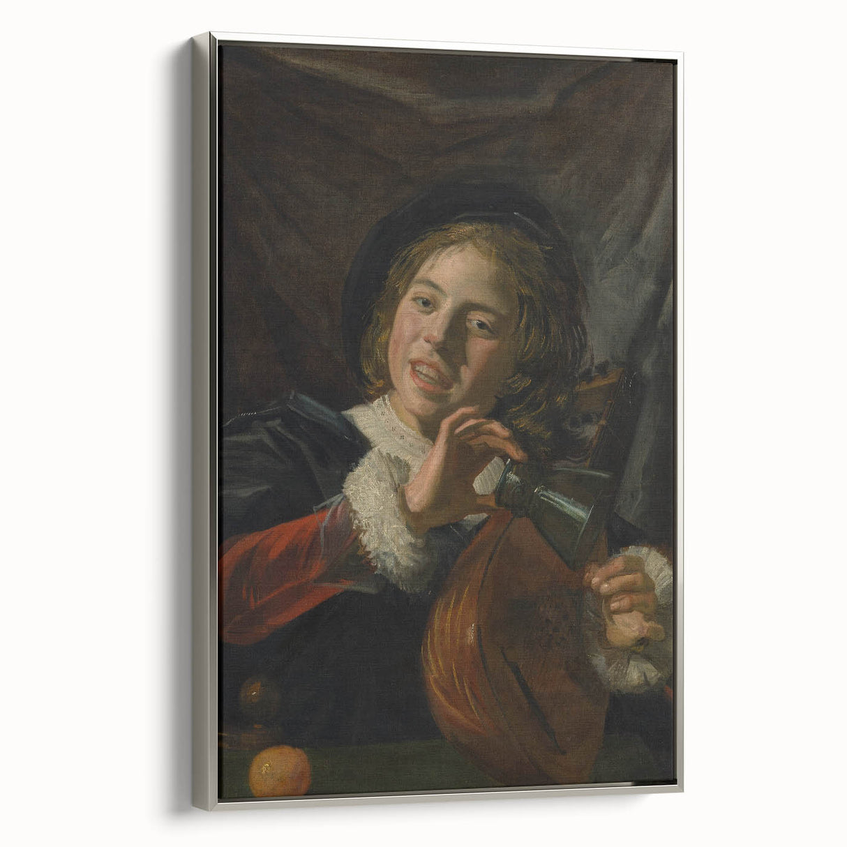 Baroque Art Print | Joyful Musician with Lute | Classic Art Piece