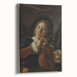 Baroque Art Print | Joyful Musician with Lute | Classic Art Piece