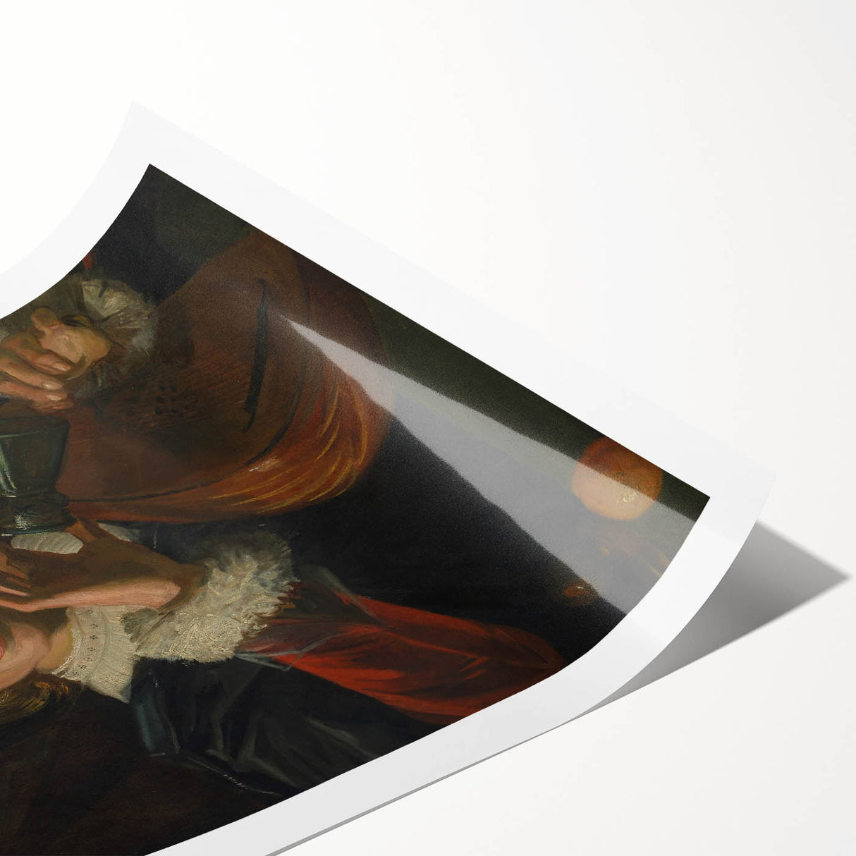 Baroque Art Print | Joyful Musician with Lute | Classic Art Piece