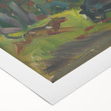 Expressionist Hunting Scene – Bold Abstract Boar Hunt Wall Art