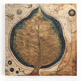 Stretched canvas wall art featuring vibrant floral and botanical designs, showcasing lush green leaves and colorful flowers, perfect for home decor enhancement.