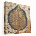 Stretched canvas wall art showcasing vibrant floral and botanical designs with lush green leaves, ideal for enhancing home decor and creating a calming atmosphere.