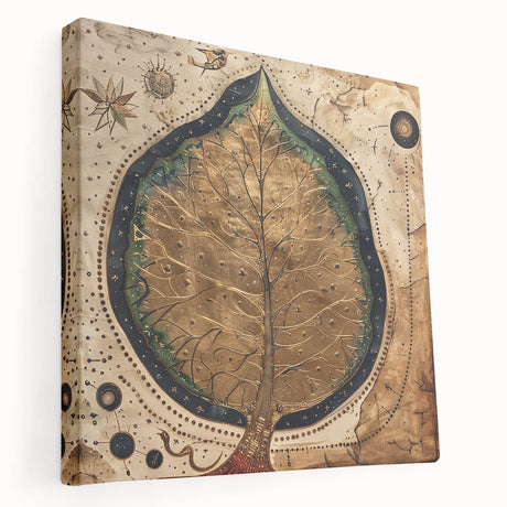 Stretched canvas wall art showcasing vibrant floral and botanical designs with lush green leaves, ideal for enhancing home decor and creating a calming atmosphere.