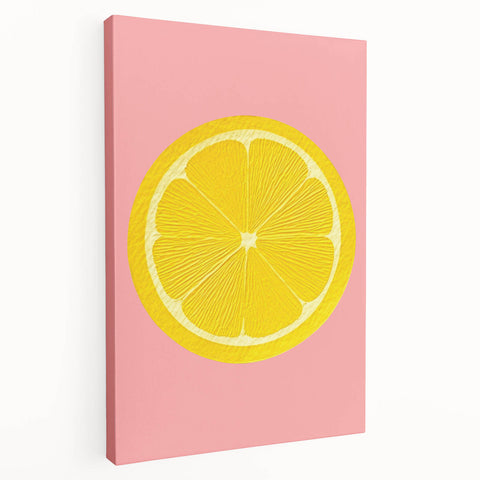 Large canvas print featuring an array of vibrant fruits, ideal for kitchen wall art.