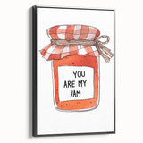 Black and white vintage poster art of a landscape on framed canvas, suitable for bedroom decor.