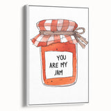 Vintage poster art featuring a colorful palette on black background, extra large framed canvas ideal for living room decor.