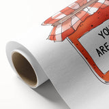 Art deco poster featuring pastel-colored geometric shapes on rolled canvas, ideal for nursery wall art.