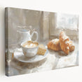 Large art canvas featuring an array of colorful pastries, ideal for kitchen wall art.