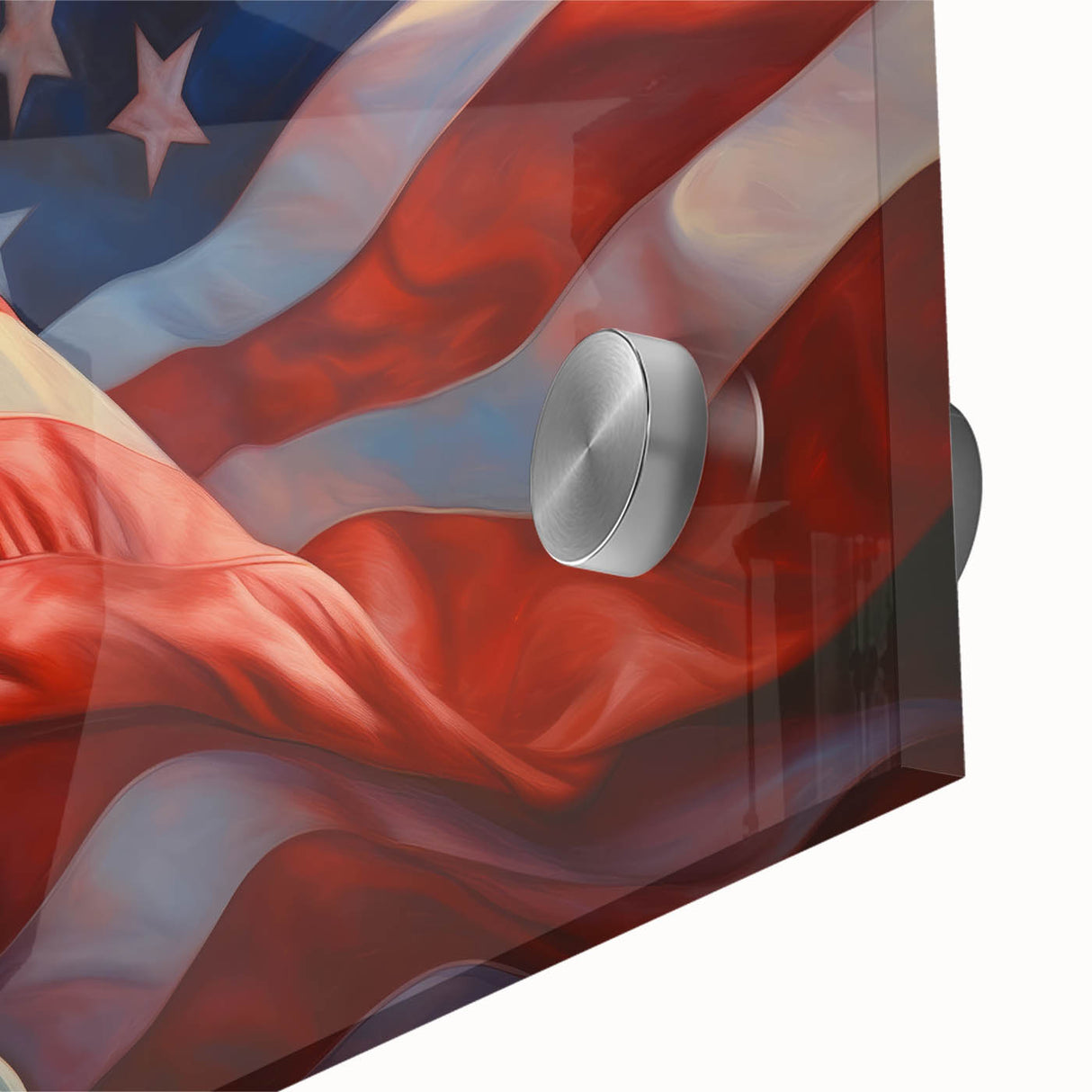 Statue of Liberty with USA Flag - 4th of July Wall Art for Patriots
