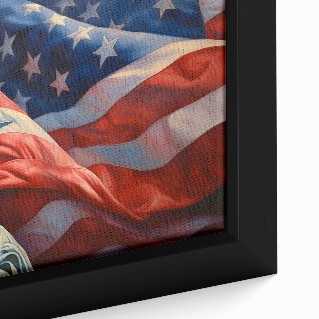Statue of Liberty with USA Flag - 4th of July Wall Art for Patriots