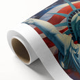 Statue of Liberty with USA Flag - 4th of July Wall Art for Patriots