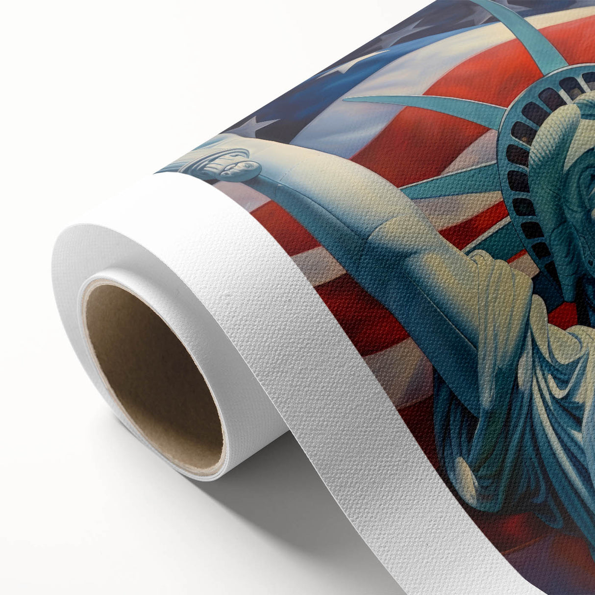 Statue of Liberty with USA Flag - 4th of July Wall Art for Patriots