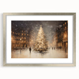 Enchanting City Christmas Tree – Elegant Christmas Wall Decor