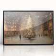 Enchanting City Christmas Tree – Elegant Christmas Wall Decor