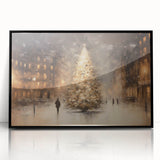 Enchanting City Christmas Tree – Elegant Christmas Wall Decor