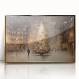 Enchanting City Christmas Tree – Elegant Christmas Wall Decor