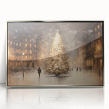 Enchanting City Christmas Tree – Elegant Christmas Wall Decor