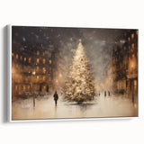 Enchanting City Christmas Tree – Elegant Christmas Wall Decor