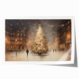 Enchanting City Christmas Tree – Elegant Christmas Wall Decor