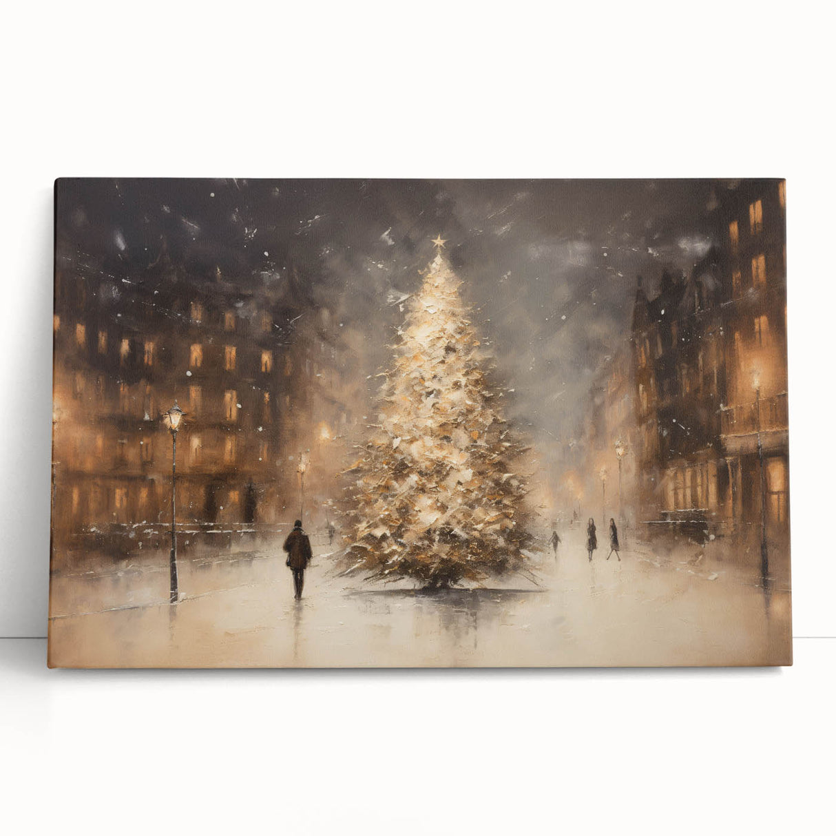 Enchanting City Christmas Tree – Elegant Christmas Wall Decor