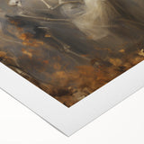 Skeleton Dance Halloween Wall Art - Gothic Haunted Oil Painting