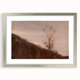 Impressionism Wall Art - Autumn Hillside Tree Landscape, Framed Print