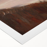 Impressionism Wall Art - Autumn Hillside Tree Landscape, Framed Print