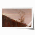 Impressionism Wall Art - Autumn Hillside Tree Landscape, Framed Print