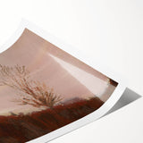 Impressionism Wall Art - Autumn Hillside Tree Landscape, Framed Print