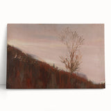 Impressionism Wall Art - Autumn Hillside Tree Landscape, Framed Print