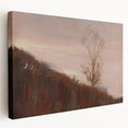 Impressionism Wall Art - Autumn Hillside Tree Landscape, Framed Print