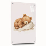 Sleeping Teddy Bear Nursery Wall Art – Baby Room Decor & Prints