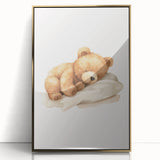 Sleeping Teddy Bear Nursery Wall Art – Baby Room Decor & Prints