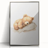 Sleeping Teddy Bear Nursery Wall Art – Baby Room Decor & Prints